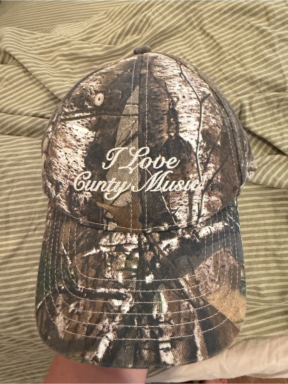 I Love Cunty Music Camo Hat